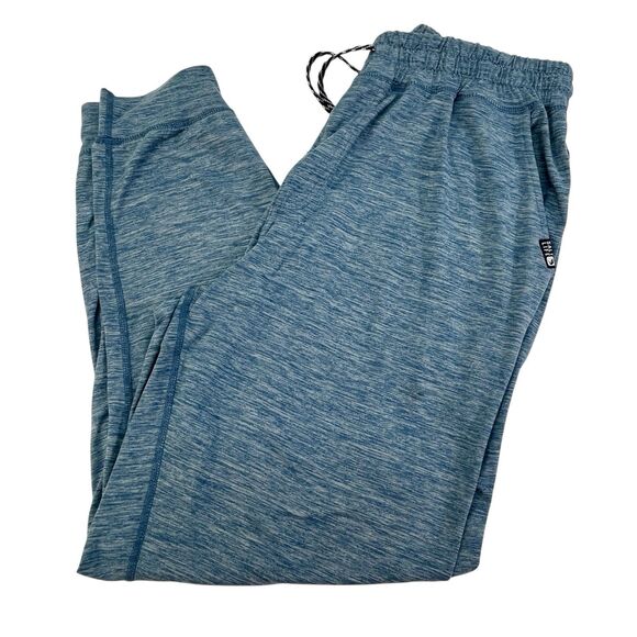 Salt Life SLX Brushed Performance Jogger Lounger Blue Sz L Unisex Drawstring - Picture 2 of 12